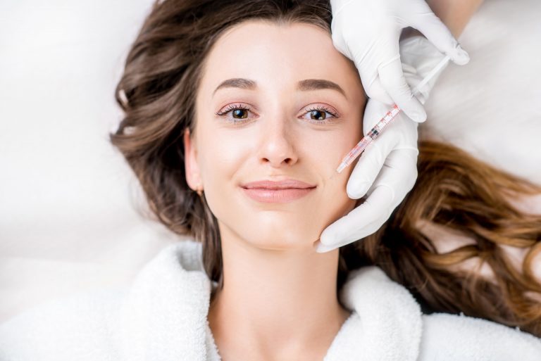 Cosmetic botox injection