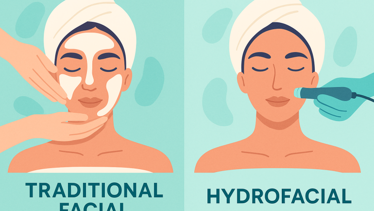 Traditional Facial vs Hydrofacial Cover Image